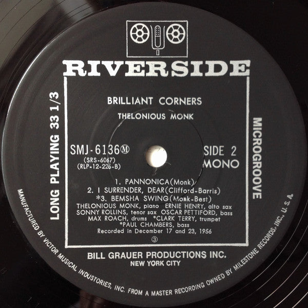 Thelonious Monk - Brilliant Corners = ブリリアント・コーナーズ (Vinyl, LP, Albu...