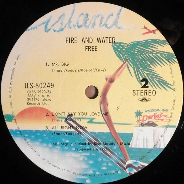 Free - Fire And Water (Vinyl, LP, Album, Reissue) Very Good Plus (VG+) / Very Good Plus (VG+)