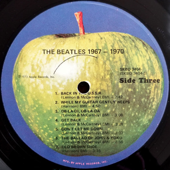 The Beatles - 1967-1970 (2xVinyl, LP, Compilation, Stereo) Very Good (VG) / Good Plus (G+)