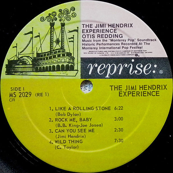 Otis Redding - Historic Performances Recorded At The Monterey International Pop Festival (Vinyl, LP, Album, Reissue) Very Good Plus (VG+) / Very Good (VG)