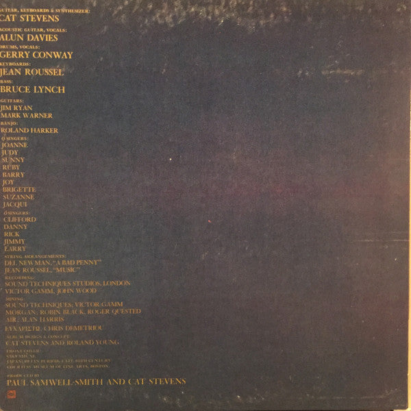 Cat Stevens - Buddha And The Chocolate Box (Vinyl, LP, Album, Stereo) Very Good Plus (VG+) / Good Plus (G+)