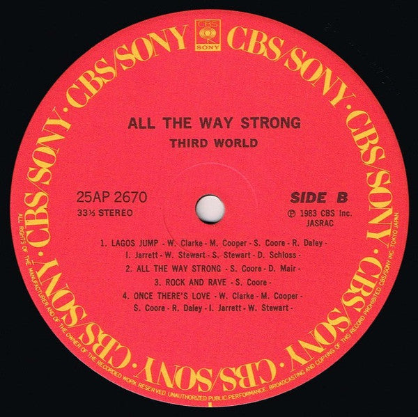 Third World - All The Way Strong (Vinyl, LP, Album)
