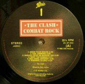 The Clash - Combat Rock (Vinyl, LP, Album, Stereo) Near Mint (NM or M-) / Near Mint (NM or M-)
