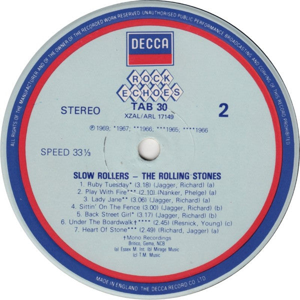 The Rolling Stones - Slow Rollers (Vinyl, LP, Compilation)