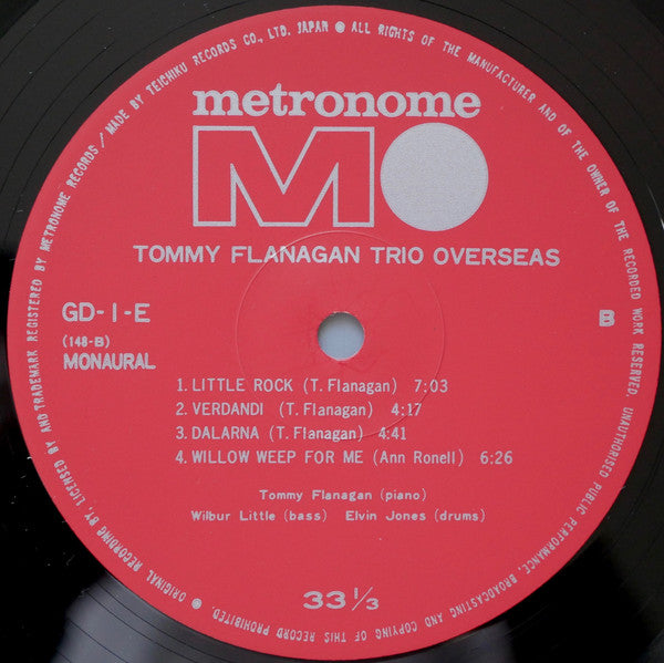 Tommy Flanagan Trio - Overseas (Vinyl, LP, Album, Reissue, Mono)