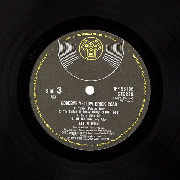 Elton John - Goodbye Yellow Brick Road (Vinyl, LP, Album)