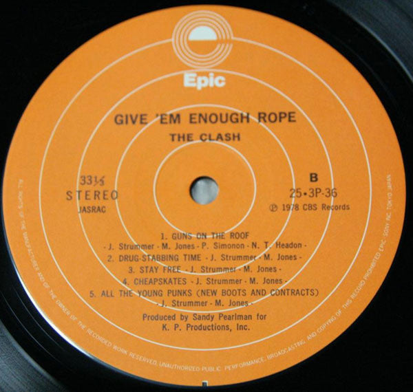 The Clash - Give 'Em Enough Rope (Vinyl, LP, Album, Stereo)