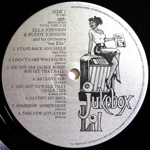 Ella Johnson - Say Ella (Vinyl, LP, Compilation, Mono) Very Good (VG) / Very Good Plus (VG+)