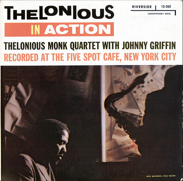 The Thelonious Monk Quartet - Thelonious In Action (Vinyl, LP, Album, Promo, Reissue, Stereo) Very Good Plus (VG+) / Very Good (VG)