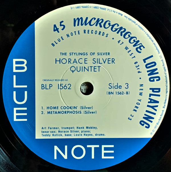 The Horace Silver Quintet - The Stylings Of Silver (2xVinyl, LP, 45 RPM, Album, Limited Edition, Numbered, Reissue, Mono) Very Good Plus (VG+) / Near Mint (NM or M-)