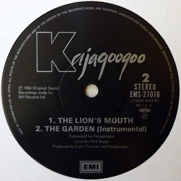 Kajagoogoo - The Lion's Mouth (The Beast Mix) (Vinyl, 12", 45 RPM, ...