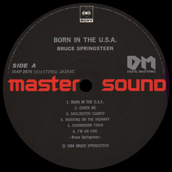 Bruce Springsteen - Born In The USA (Vinyl, LP, Album) Very Good (VG) / Very Good Plus (VG+)