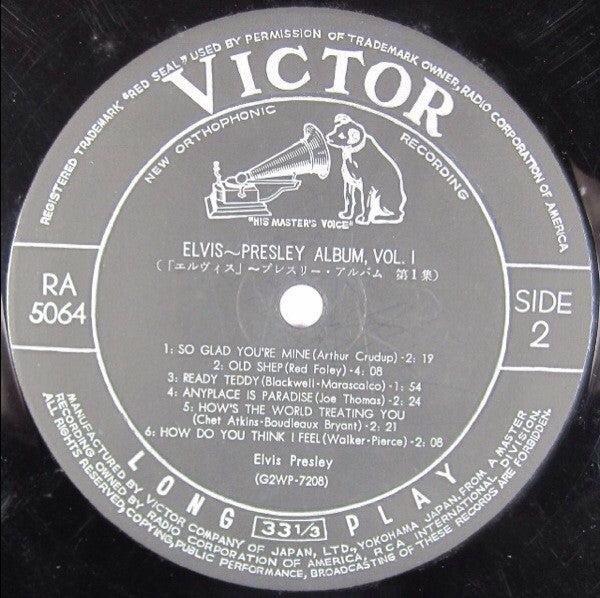 Elvis Presley - Elvis (LP, Album, Mono) - Very Good Plus (VG+) / Very Good (VG)