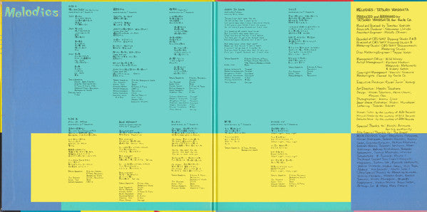 Tatsuro Yamashita - Melodies (Vinyl, LP, Album, Stereo) Very Good Plus (VG+) / Very Good Plus (VG+)