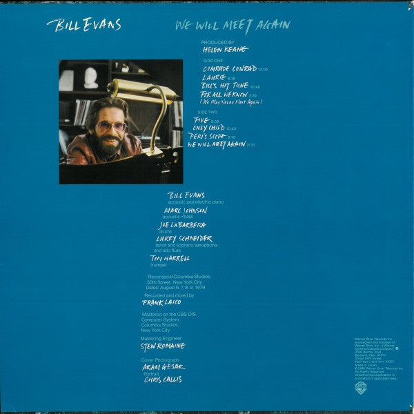 Bill Evans - We Will Meet Again (Vinyl, LP, Album) Very Good Plus (VG+) / Very Good (VG)