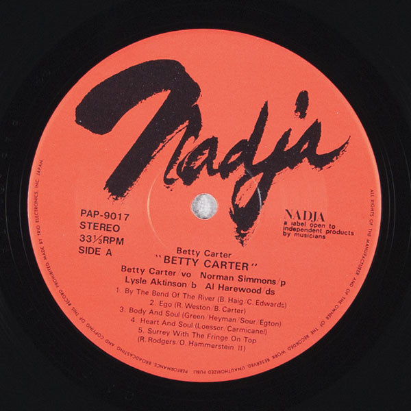 Betty Carter - Betty Carter (Vinyl, LP, Album, Reissue, Stereo)