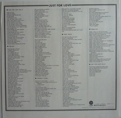 Quicksilver Messenger Service - Just For Love (Vinyl, LP, Album, Reissue) Near Mint (NM or M-) / Very Good Plus (VG+)