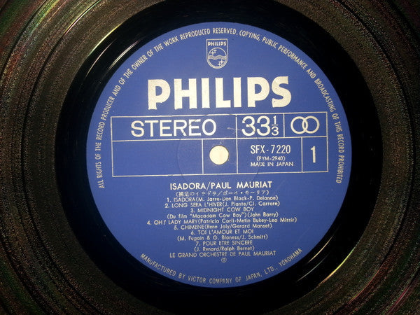 Le Grand Orchestre De Paul Mauriat - Let The Sunshine In / Midnight Cowboy / And Other Goodies” (Isadora) (Vinyl, LP, Album) Very Good Plus (VG+) / Very Good (VG)