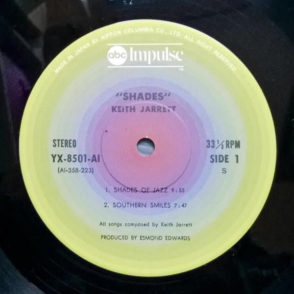 Keith Jarrett - Shades (Vinyl, LP) Very Good (VG) / Very Good (VG)