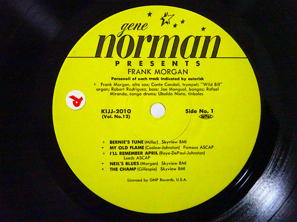 Frank Morgan - Frank Morgan (Vinyl, LP, Album, Limited Edition, Reissue, Mono) Very Good Plus (VG+) / Very Good Plus (VG+)