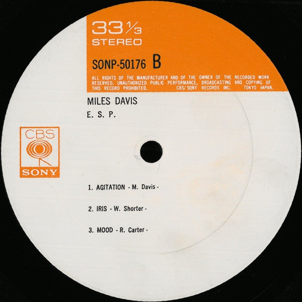 Miles Davis - E.S.P. (Vinyl, LP, Album, Reissue)