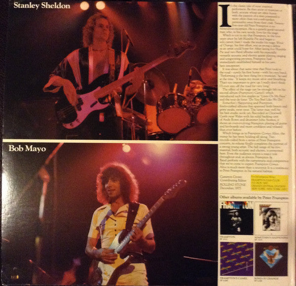 Peter Frampton - Frampton Comes Alive! (2xVinyl, LP, Album, Reissue) Good Plus (G+) / Very Good Plus (VG+)