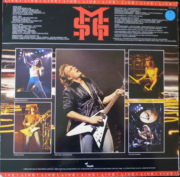 The Michael Schenker Group - Rock Will Never Die (Vinyl, LP, Album) Very Good Plus (VG+) / Very Good (VG)