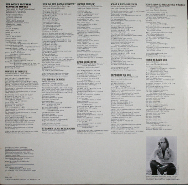 The Doobie Brothers - Minute By Minute (Vinyl, LP, Album) Very Good (VG) / Very Good (VG)