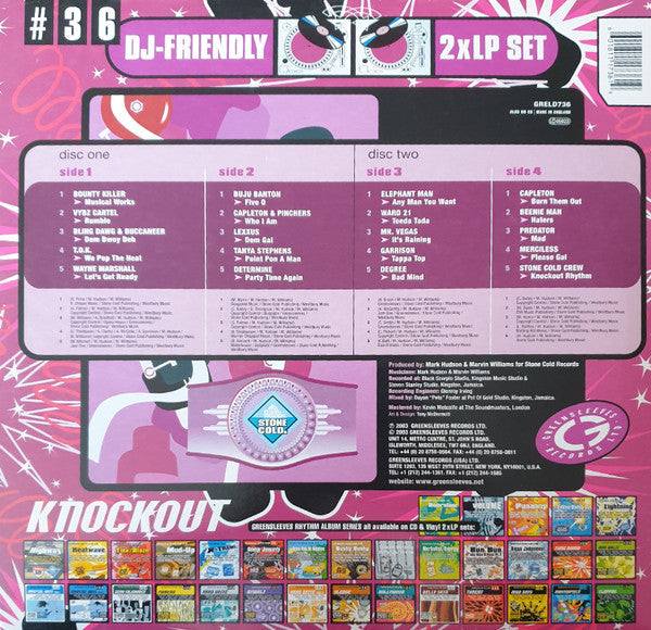 Various - Knockout (2xVinyl, LP, Compilation) Good Plus (G+) / Very Good (VG)