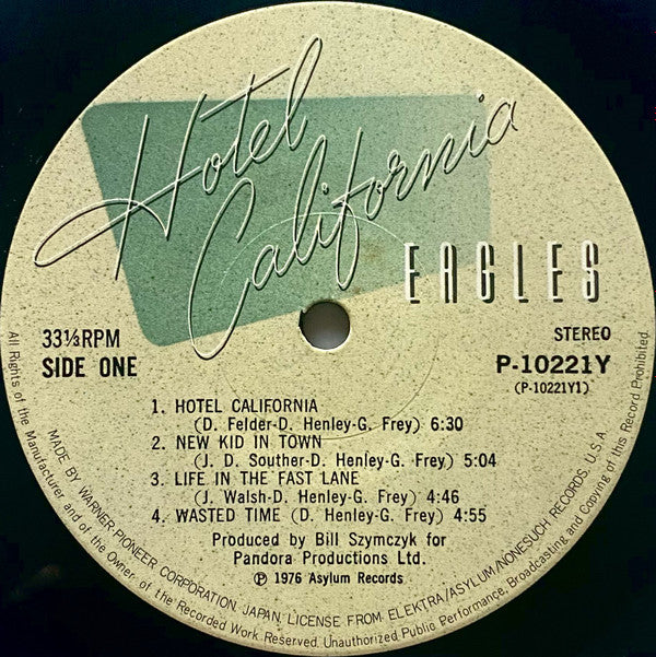 Eagles - Hotel California (LP, Album, Stereo) - Very Good Plus (VG+) / Very Good Plus (VG+)