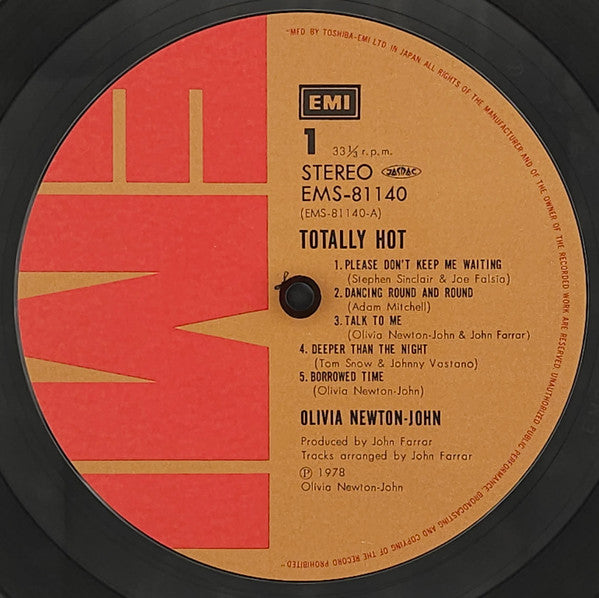Olivia Newton-John - Totally Hot = Goodbye Once (Vinyl, LP, Album, Stereo) Very Good Plus (VG+) / Very Good Plus (VG+)