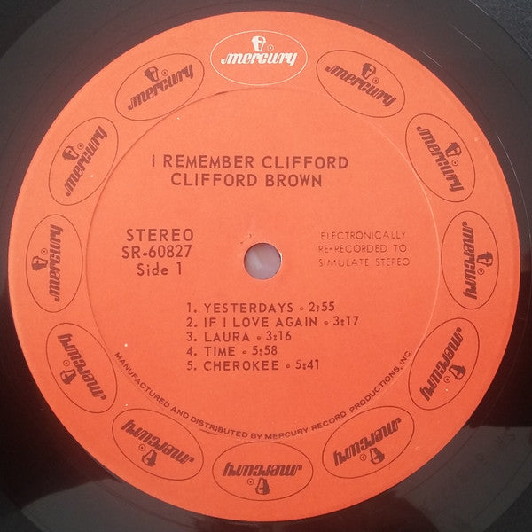 Clifford Brown - Remember Clifford (Vinyl, LP, Compilation, Stereo) Very Good Plus (VG+) / Good Plus (G+)