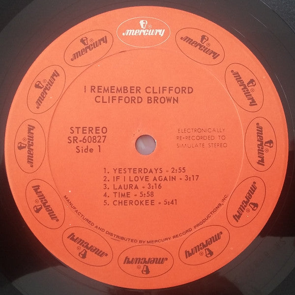 Clifford Brown - Remember Clifford (Vinyl, LP, Compilation, Stereo) Good Plus (G+) / Very Good (VG)