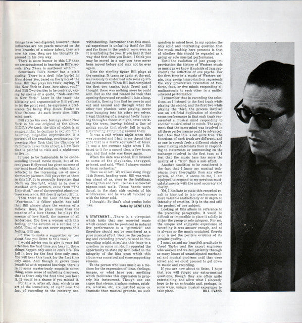 Bill Evans - Conversations With Myself (Vinyl, LP, Album, Reissue, Stereo) Near Mint (NM or M-) / Very Good Plus (VG+)