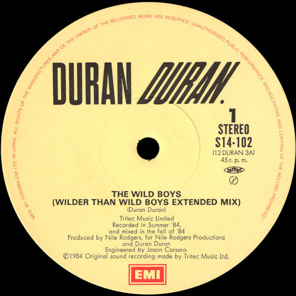 Duran Duran - The Wild Boys (Vinyl, 12", 45 RPM, Maxi-Single)