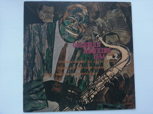 Coleman Hawkins - 1944 Vol. 2 (Vinyl, LP, Compilation, Mono) Very Good Plus (VG+) / Good Plus (G+)