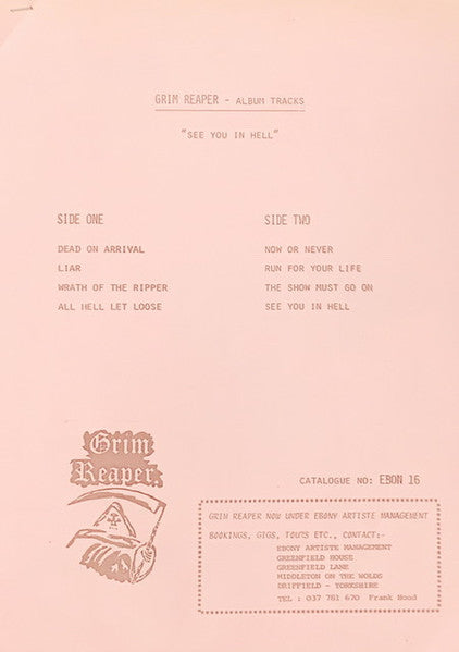 Grim Reaper (3) - See You In Hell (Vinyl, LP, Album)