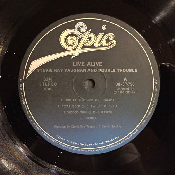 Stevie Ray Vaughan & Double Trouble - Live Alive (2xVinyl, LP, Album, Stereo) Near Mint (NM or M-) / Very Good Plus (VG+)