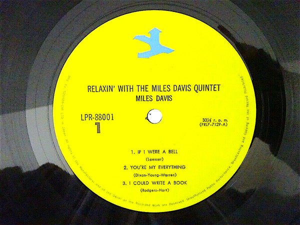 The Miles Davis Quintet - Relaxin' With The Miles Davis Quintet (Vinyl, LP, Album, Reissue, Mono) Near Mint (NM or M-) / Very Good Plus (VG+)