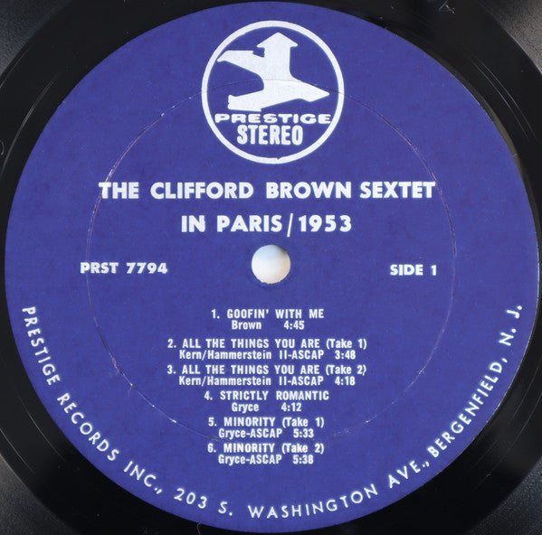 Clifford Brown Sextet - The Clifford Brown Sextet In Paris (Vinyl, LP, Compilation, Reissue, Remastered, Stereo) Very Good Plus (VG+) / Very Good Plus (VG+)