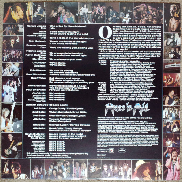 Hear'n Aid - Stars (Vinyl, 12", 45 RPM, Single)