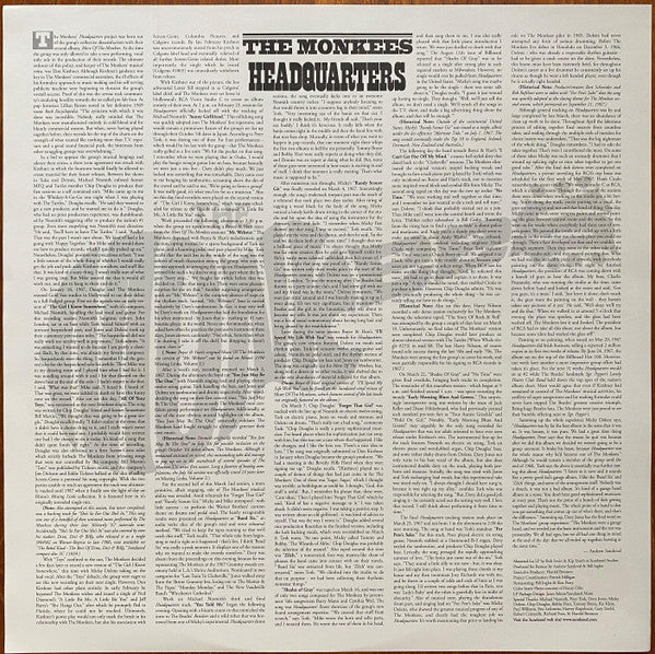 The Monkees - Headquarters (Vinyl, LP, Album, Reissue, Stereo) Very Good (VG) / Very Good Plus (VG+)