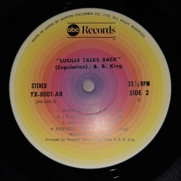 B.B. King - Lucille Talks Back (Vinyl, LP, Album)