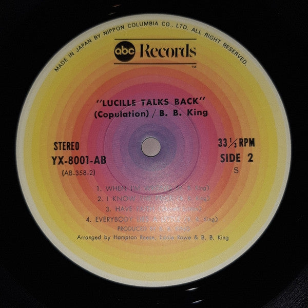 B.B. King - Lucille Talks Back (Vinyl, LP, Album) Very Good Plus (VG+) / Very Good (VG)