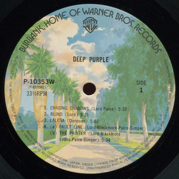 Deep Purple - Deep Purple (Vinyl, LP, Album, Reissue) Near Mint (NM or M-) / Very Good Plus (VG+)