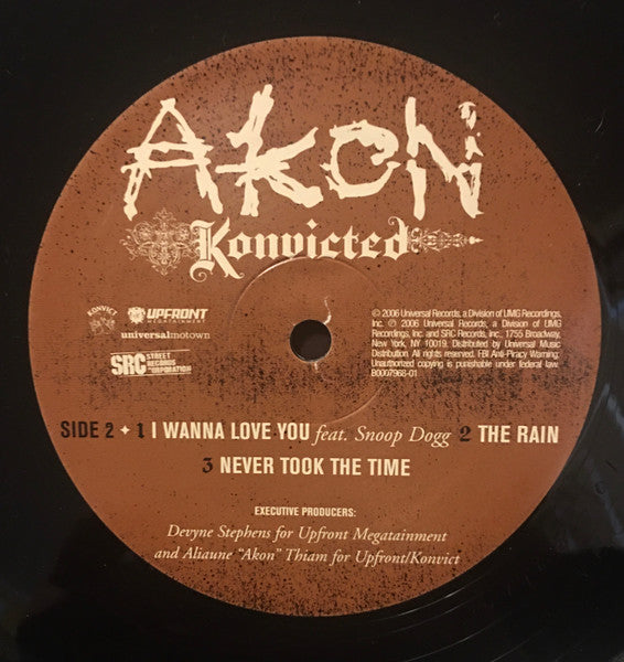 Akon - Konvicted (2xVinyl, LP, Album) Good Plus (G+) / Good Plus (G+)