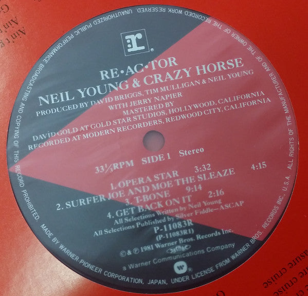 Neil Young - Reactor (Vinyl, LP, Album, Stereo)