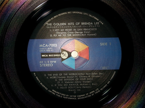 Brenda Lee - The Golden Hits Of Brenda Lee (Vinyl, LP, Compilation) Very Good Plus (VG+) / Very Good (VG)