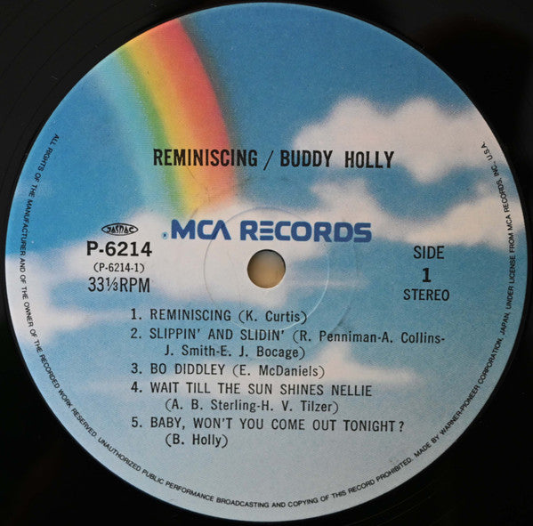 Buddy Holly - Reminiscing (Vinyl, LP, Stereo, Album) Very Good Plus (VG+) / Very Good Plus (VG+)