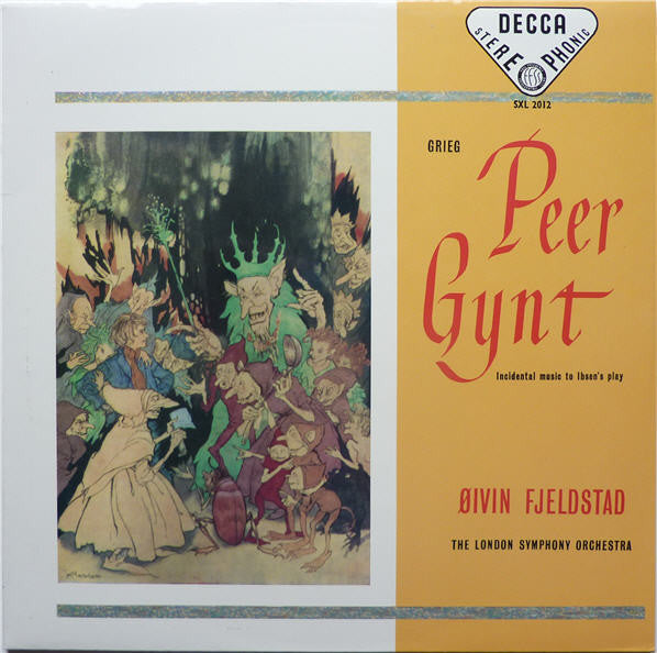 Edvard Grieg - Peer Gynt (Incidental Music To Ibsen's Play) (Vinyl, LP, Reissue, Remastered, Stereo) Very Good (VG) / Very Good Plus (VG+)